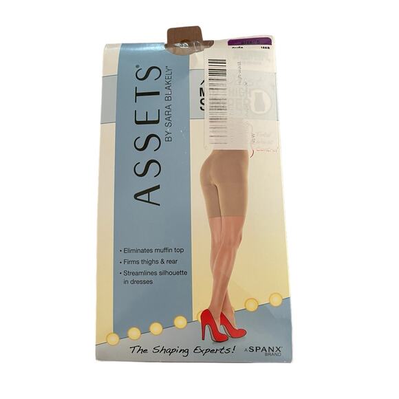 ASSETS by SPANX Women's Hi-Waist Mid-Thigh Shaper Size 5 Nude NIB - Picture 1 of 9